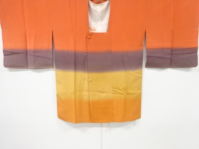 木下茂森作　横段模様絵羽道行コート